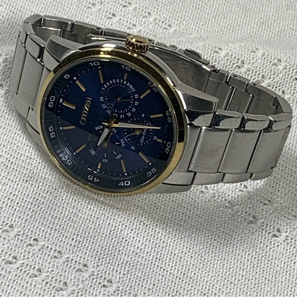 Citizen Eco-Drive Blue Faced Wrist Watch